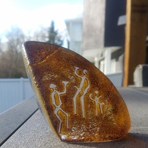 Crystal Glass Art Mats Jonasson Paperweight